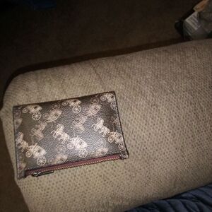 Coach Brown Horse & Carriage Card Holder